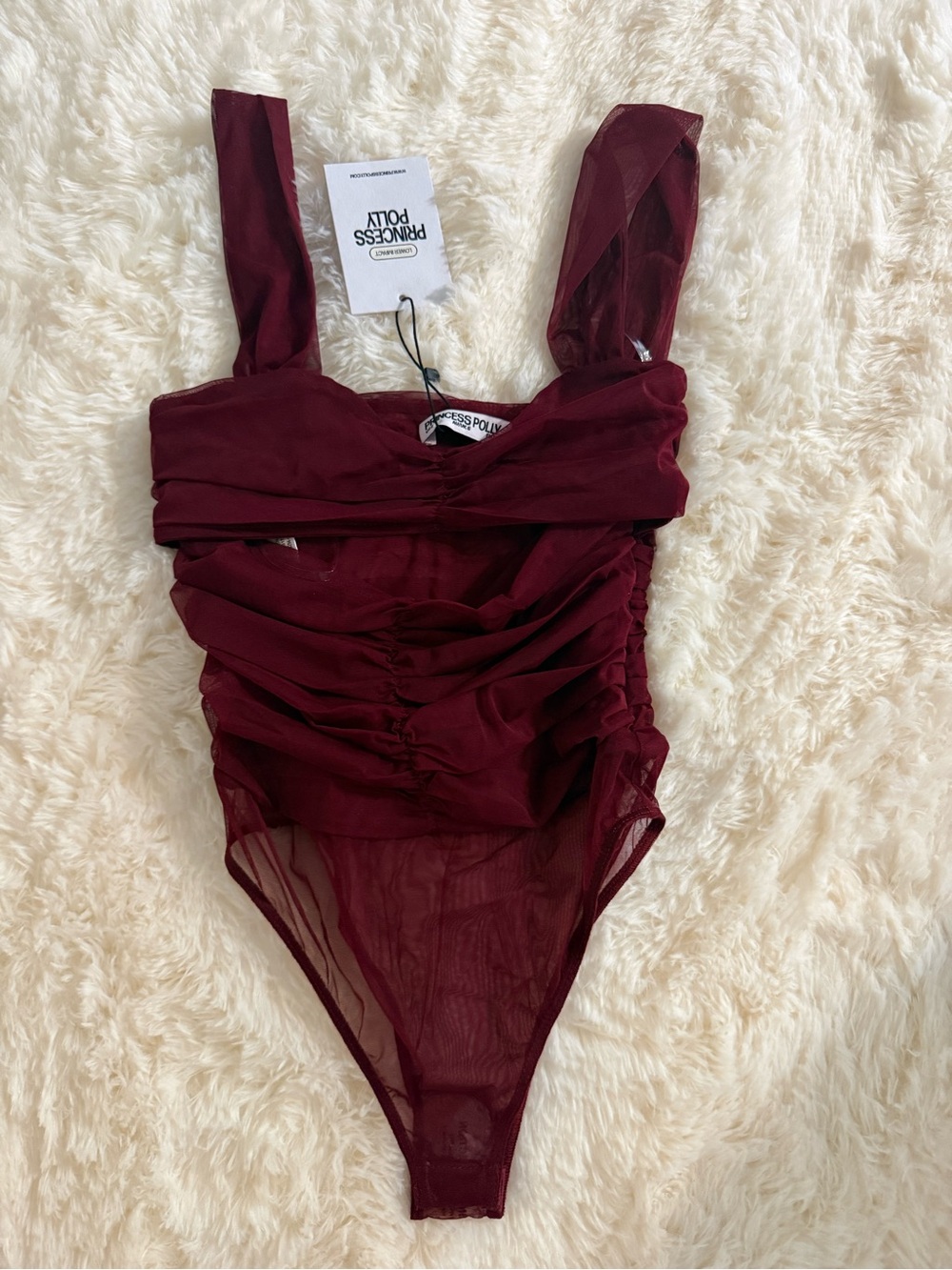 Princess Polly Burgundy Bodysuit